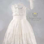 Angel Wings βαπτιστικό φόρεμα για κορίτσι ALBA 263