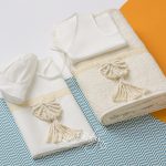 Lina Baby Σετ Λαδόπανο Macrame simple 1513 Εκρού