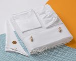 Lina Baby Σετ Λαδόπανο Cotton Pouch 592 Λευκό