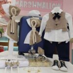 Βαπτιστικό Πακέτο Marshmallow Navy Blue-Μπεζ
