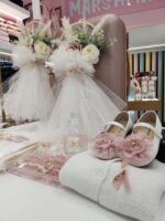 Βαπτιστικό Πακέτο Marshmallow Floral Στεφανάκι Σάπιο Μήλο