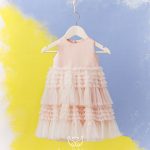 Angel Wings βαπτιστικό φόρεμα για κορίτσι VALENTINA 277/132 NUDE