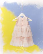 Angel Wings βαπτιστικό φόρεμα για κορίτσι VALENTINA 277/132 NUDE