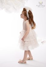 Angel Wings βαπτιστικό φόρεμα για κορίτσι VALENTINA 277/132 NUDE - Image 4