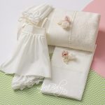 Lina Baby Σετ Λαδόπανο Cloelia 1569 Εκρού