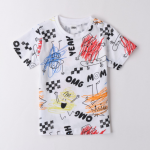 iDO Παιδικό T-shirt Λευκό Με Ζωγραφιές