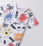 iDO Παιδικό T-shirt Λευκό Με Ζωγραφιές