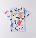 iDO Παιδικό T-shirt Λευκό Με Ζωγραφιές