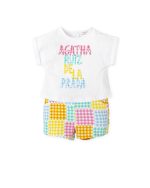 Agatha Ruiz De La Prada-Βρεφικό Σετ 2ΤΜΧ Καρό