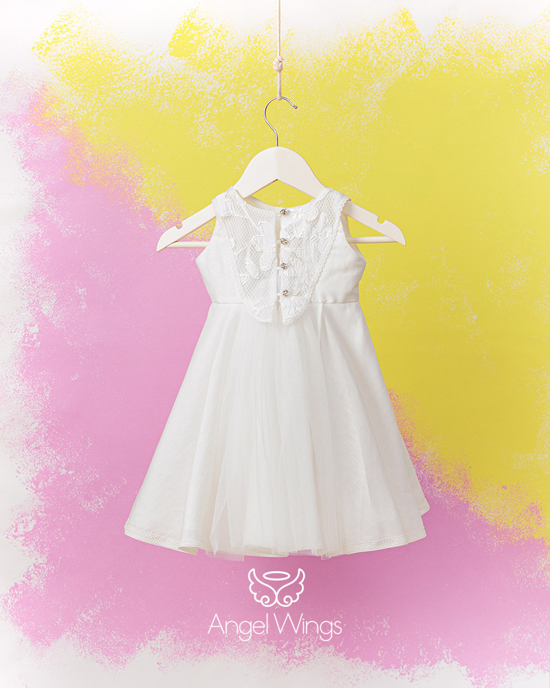 Angel Wings βαπτιστικό φόρεμα για κορίτσι ELICE 298