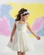 Angel Wings βαπτιστικό φόρεμα για κορίτσι ANAIS 301