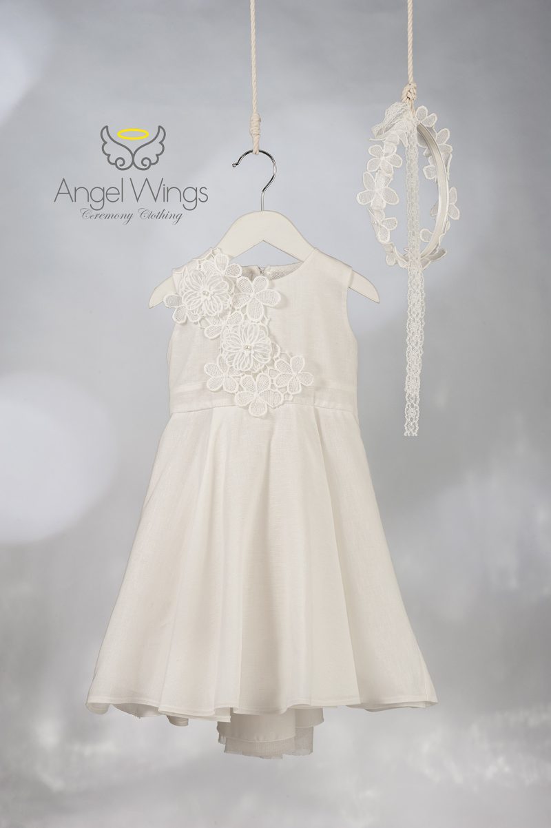 Angel Wings βαπτιστικό φόρεμα για κορίτσι SOFIE 302