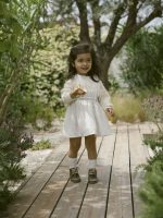 Lil’Atelier Παιδικό Φόρεμα Εκρού