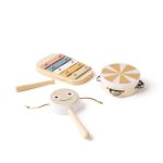 KIDS CONCEPT. Παιδικό Σετ Μουσικών Οργάνων KID'S MUSIC (καφέ)