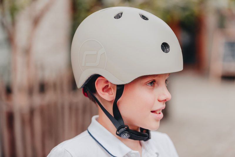 Scoot & Ride Κράνος S-M για Ποδήλατο & Πατίνι με Φωτάκι LED Ash