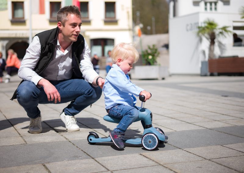 Scoot & Ride Παιδικό Πατίνι Highwaykick 1 Τρίτροχο Με Κάθισμα Για 1-5 Ετών Γαλάζιο