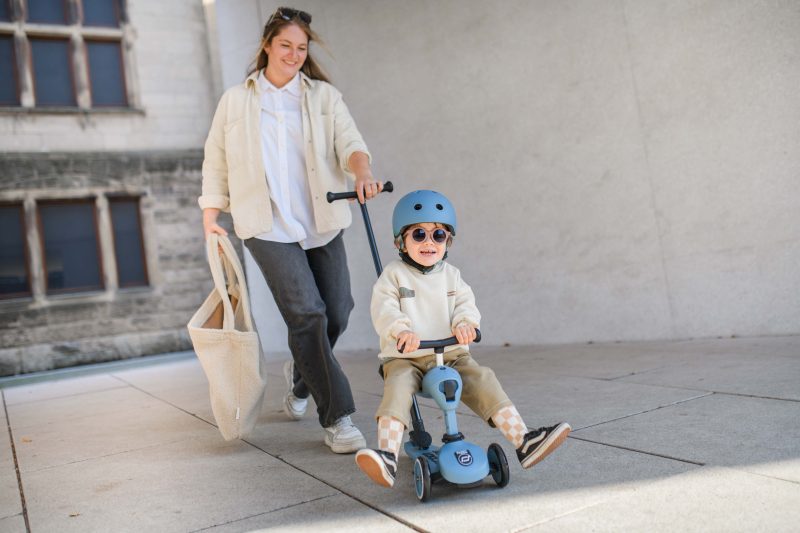 Scoot & Ride Παιδικό Πατίνι Highwaykick 1 Push and Go Τρίτροχο Με Κάθισμα Για 1-5 Ετών Μπλε