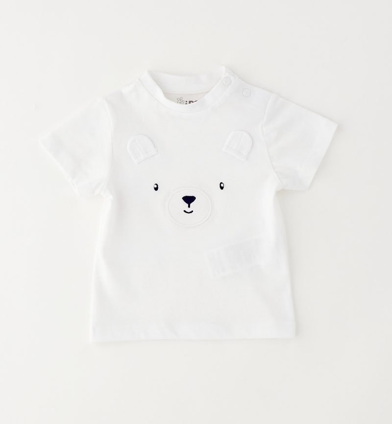 iDO Βρεφικό T-shirt Με Φατσούλα Λευκό
