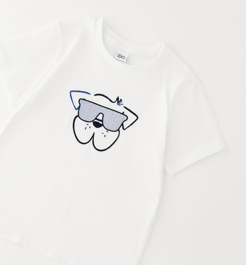 iDO Παιδικό T-shirt Με Στάμπα Λευκή
