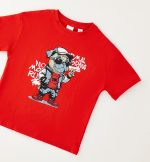 iDO Παιδικό T-shirt Με Στάμπα Κόκκινο