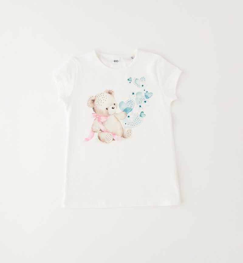 iDO Βρεφικό T-shirt Λευκό Με Στάμπα