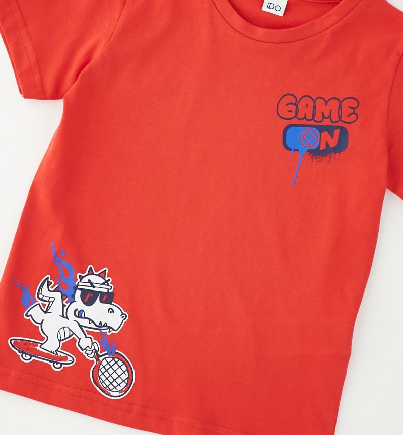 iDO Παιδικό T-shirt "Game On" Κόκκινο