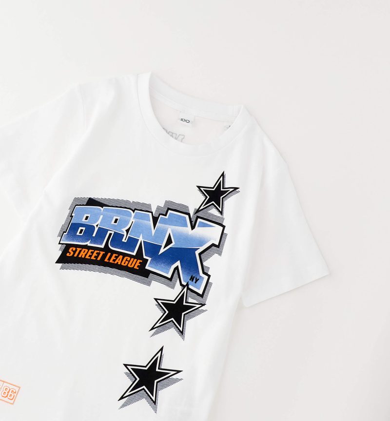 iDO Εφηβικό T-shirt Με Στάμπα Λευκό