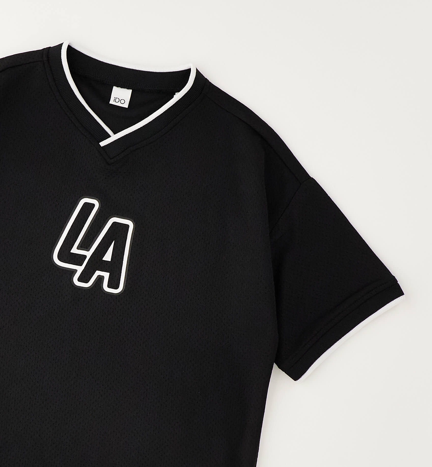 4g632-00-0658~Front~e-commerce iDO Εφηβικό Αθλητικό T-shirt Μαύρο
