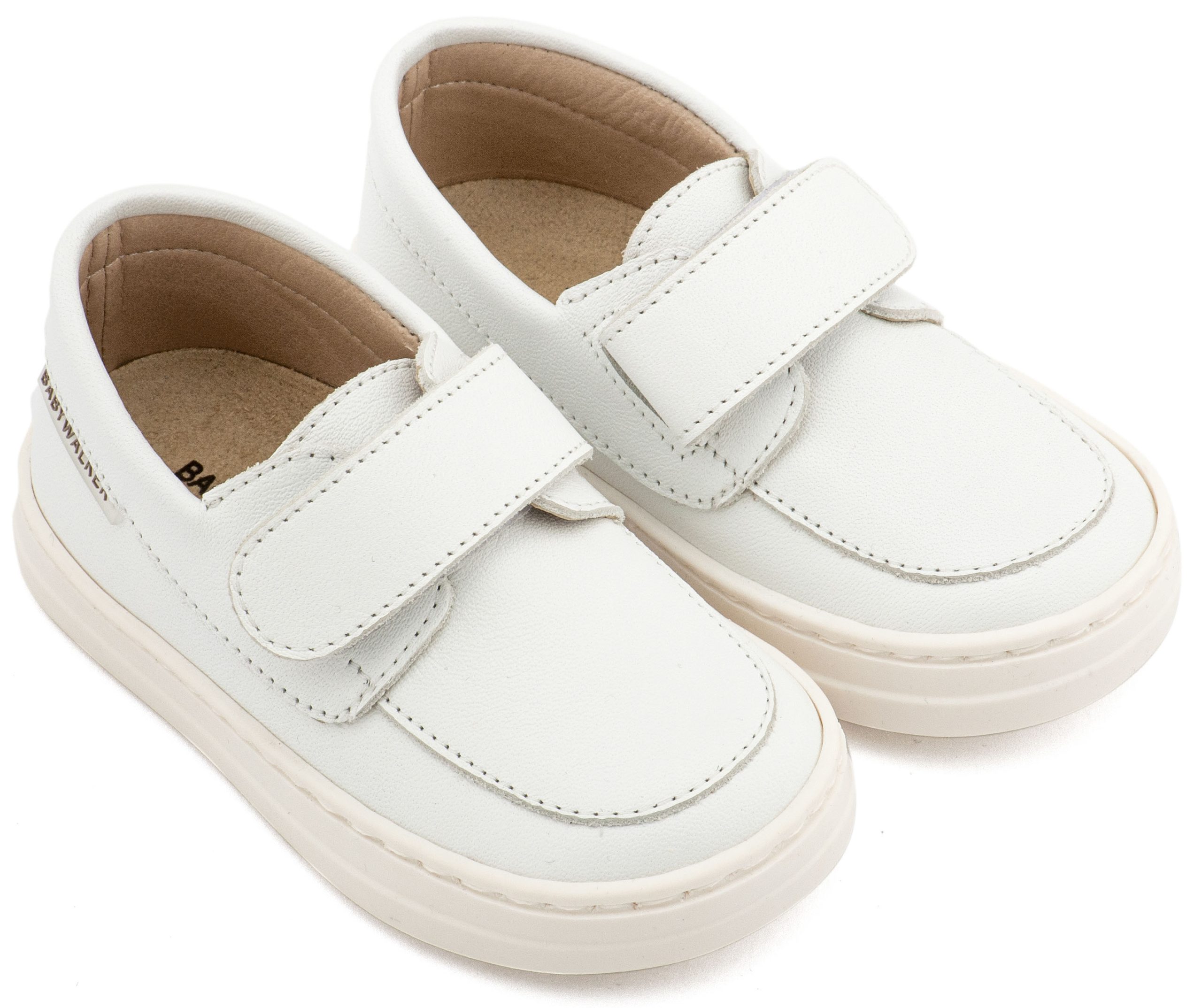BW4310-WHITE1-BABYWALKER Babywalker Βαπτιστικά Μοκασίνια BW.4310