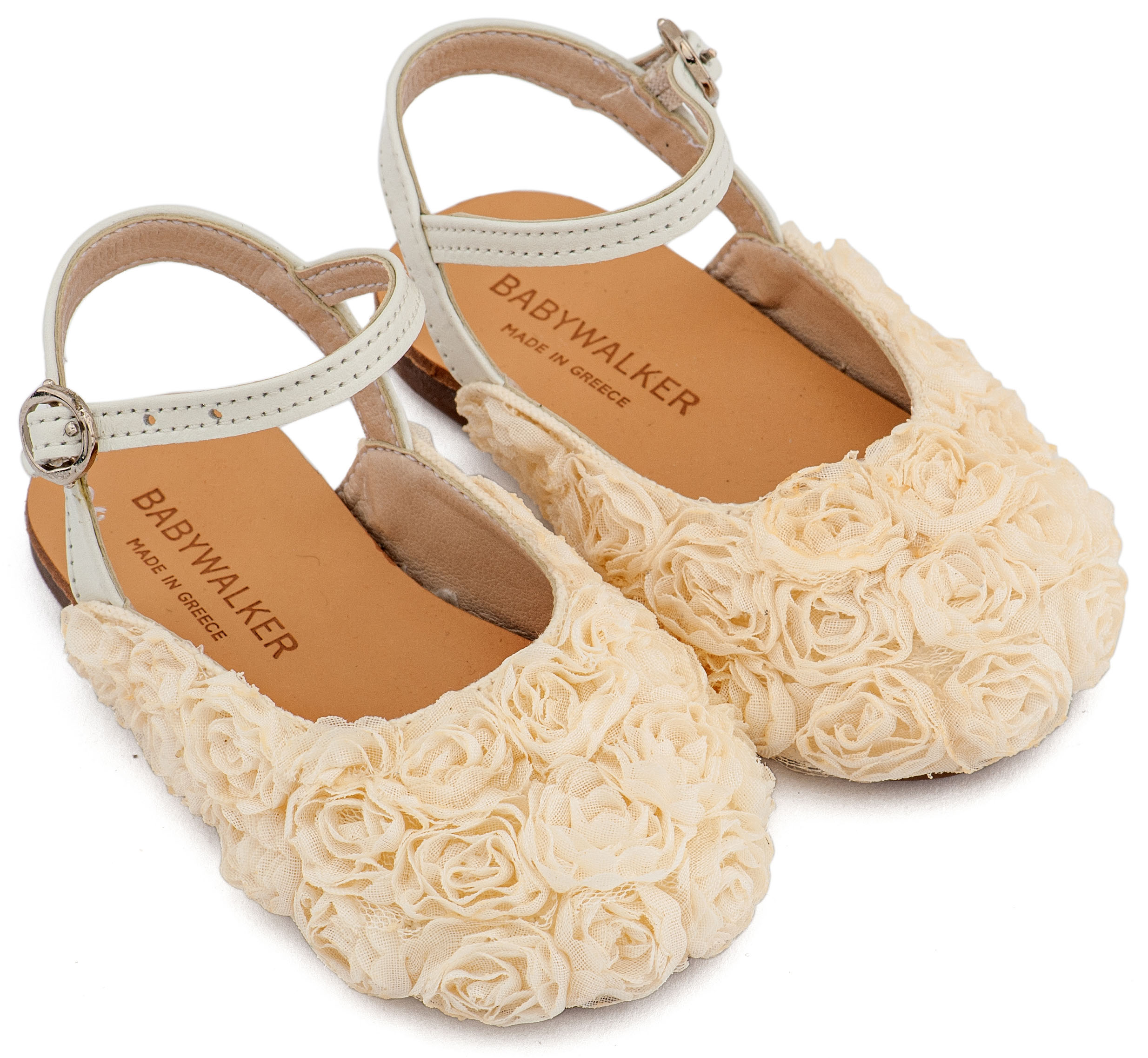 BW4884-IVORY1-BABYWALKER Babywalker Βαπτιστικά Γαλλικά Σαμπό BW.4884