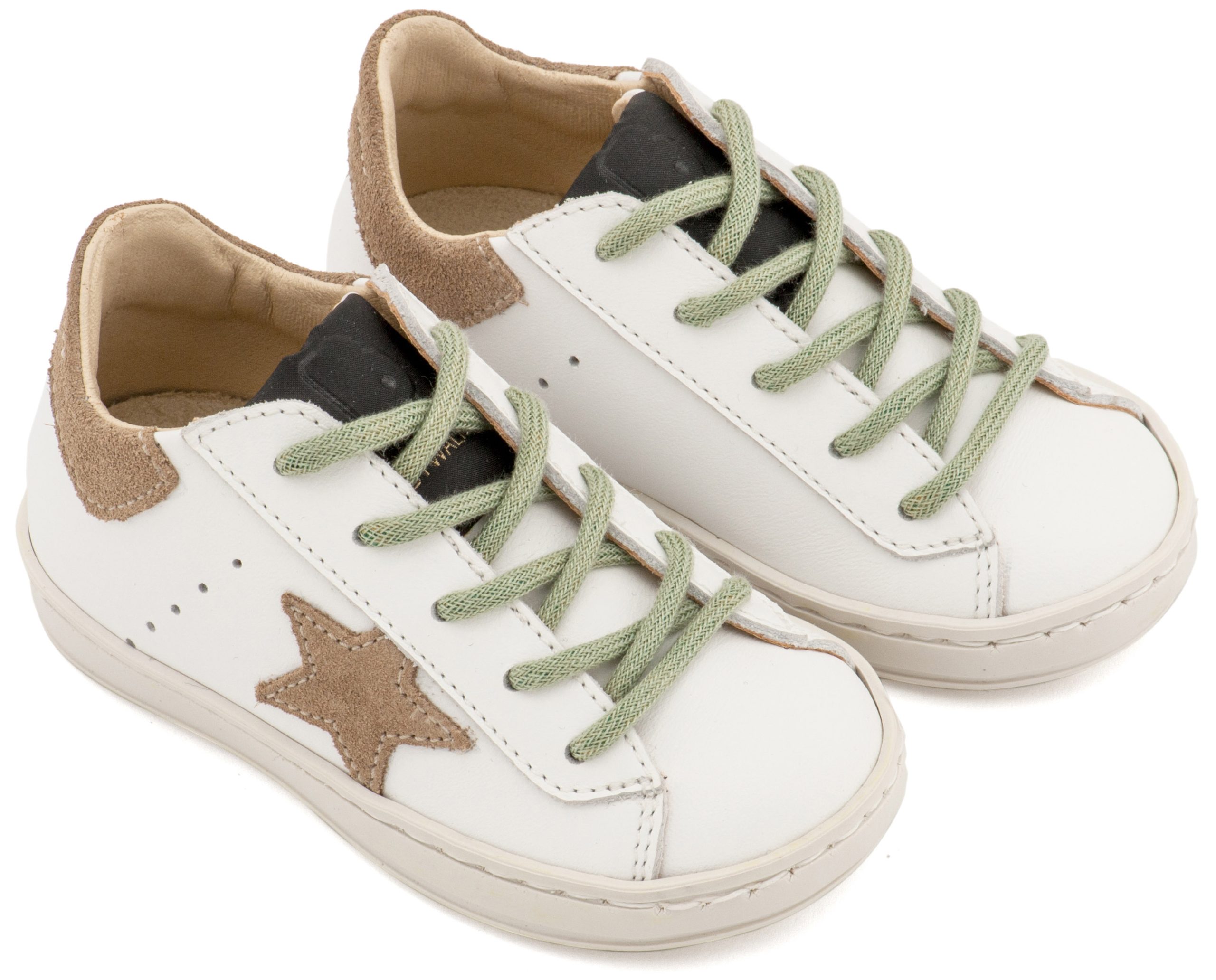 EXC5315-WHITE-BEIGE-MINT1-BABYWALKER Babywalker Βαπτιστικά Sneakers EXC.5315