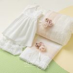 Lina Baby Σετ Λαδόπανο Malla 1594 Εκρού