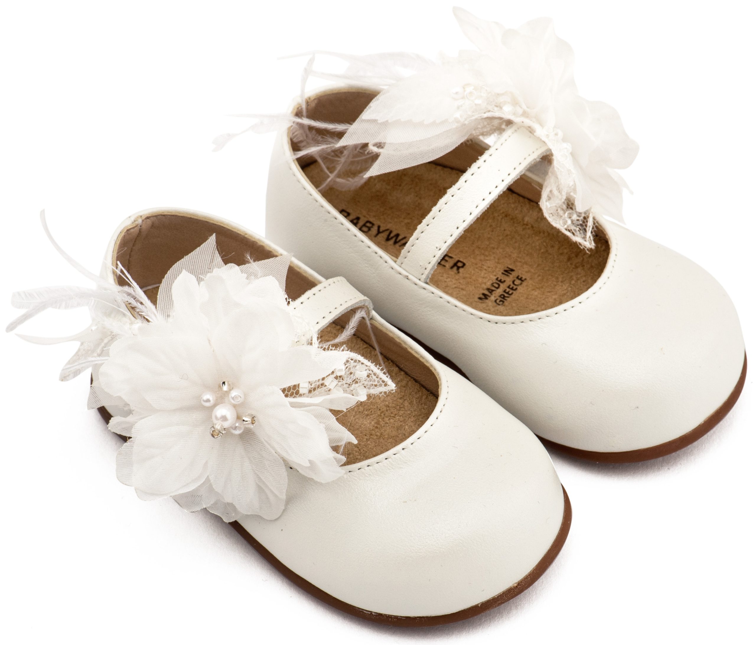 PRI2658-IVORY1-BABYWALKER Babywalker Βαπτιστικές Μπαλαρίνες PRI.2658