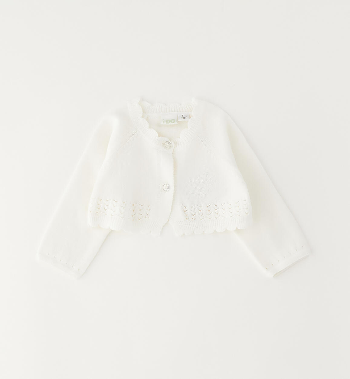 cardigan-bimba-ido-panna-dettaglio-01-0084g13000-0112 iDO Βρεφικά Ζακέτα Εκρού