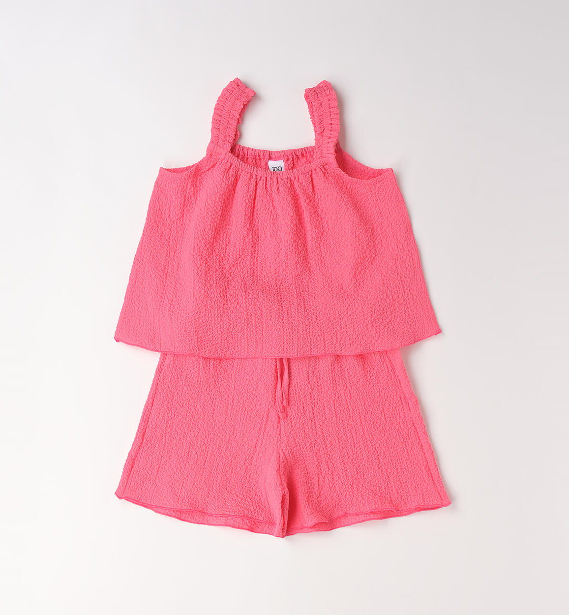 completino-estivo-per-bambina-rosa-dettaglio-01-1874g54700-2325 iDO Παιδικό Σετ 2ΤΜΧ Μπλούζα-Σορτς Ροζ