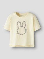 Name it Παιδικό T-shirt Mε Φλοράλ Λαγουδάκι
