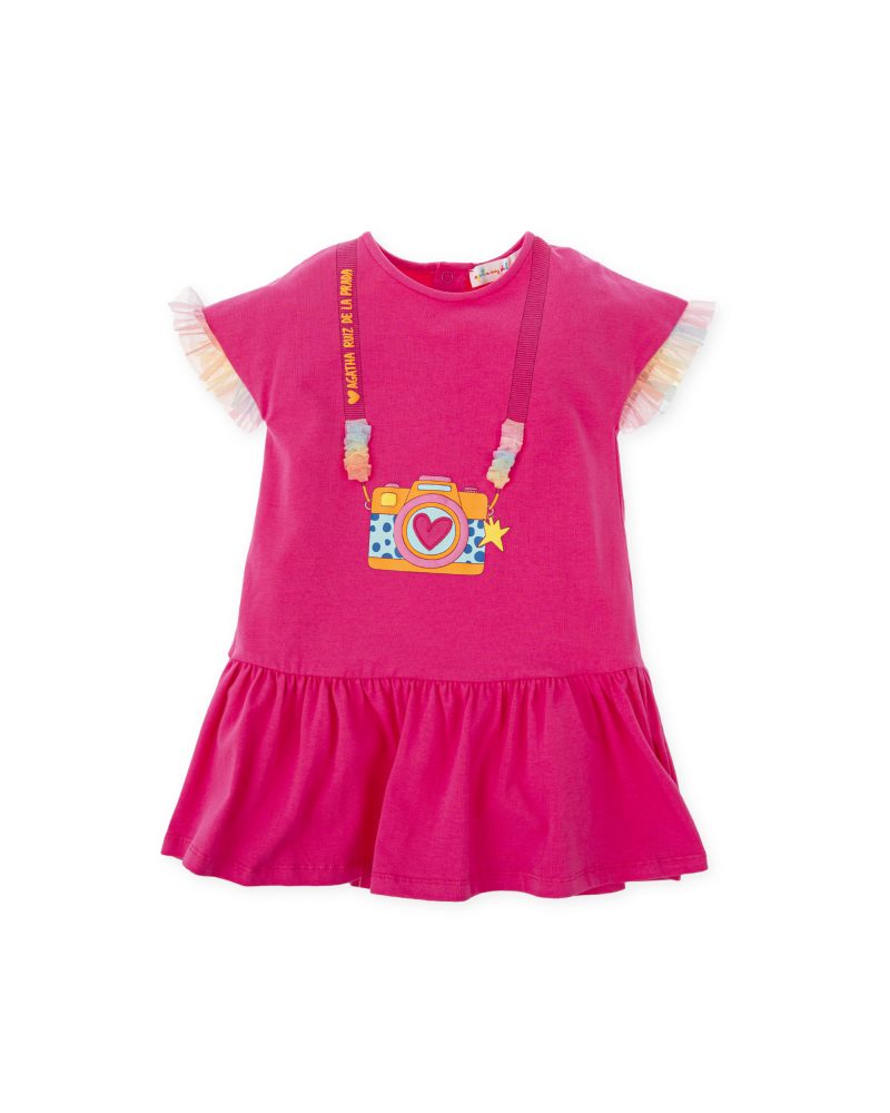 Agatha Ruiz De La Prada-Παιδικό Φόρεμα Φούξια