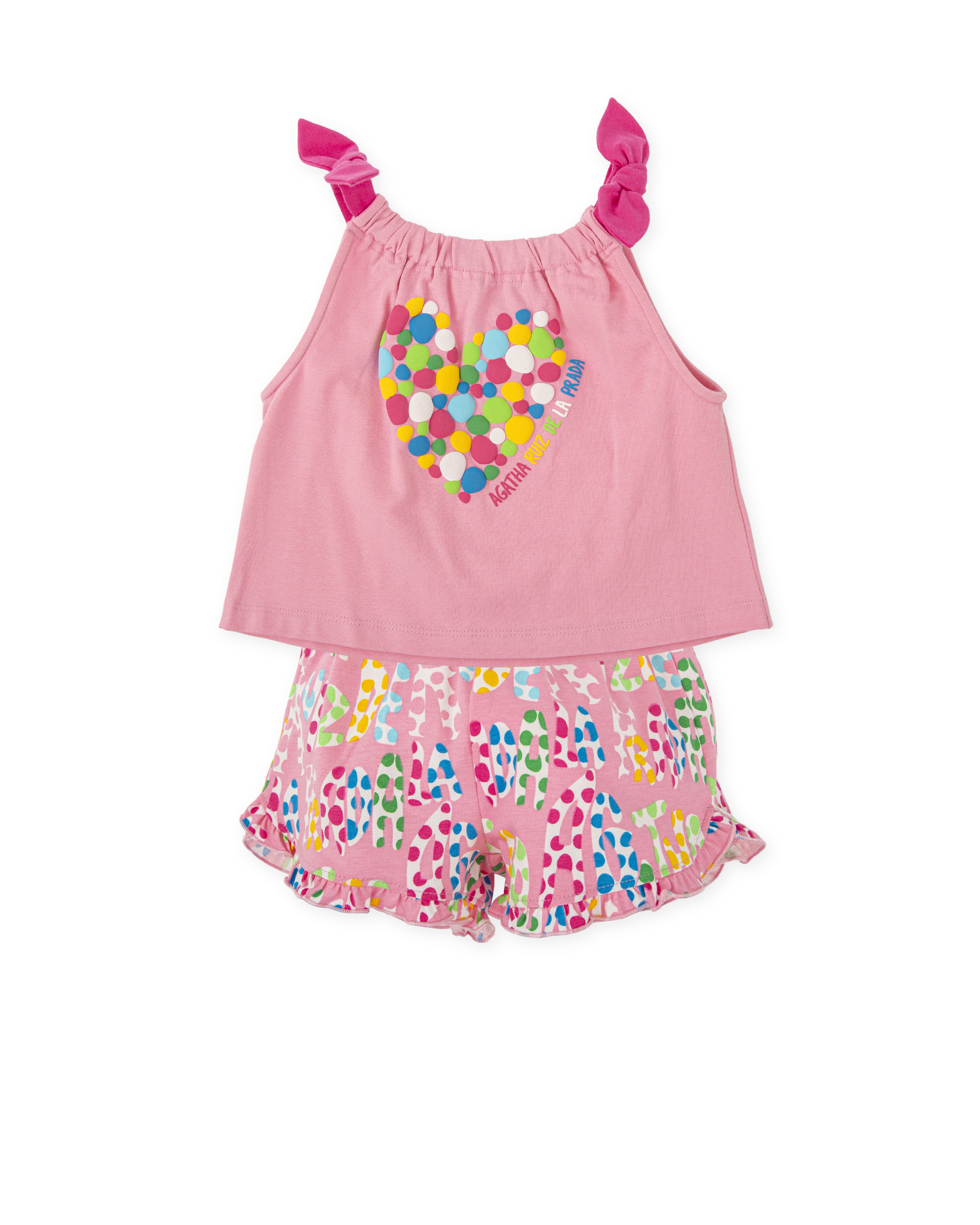 8725S26_P08 Agatha Ruiz De La Prada-Παιδικό Σετ 2ΤΜΧ Ροζ