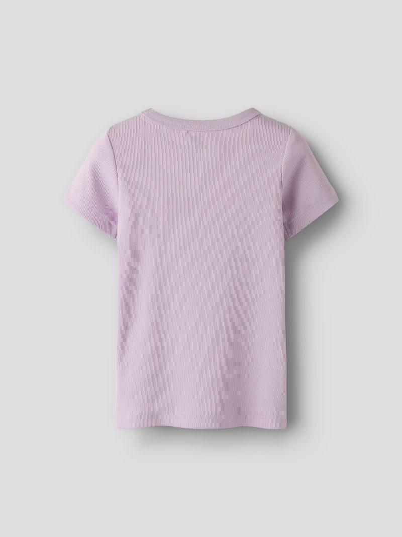 Name it Παιδικό T-shirt Ριμπ Με Καρδιές Ροζ