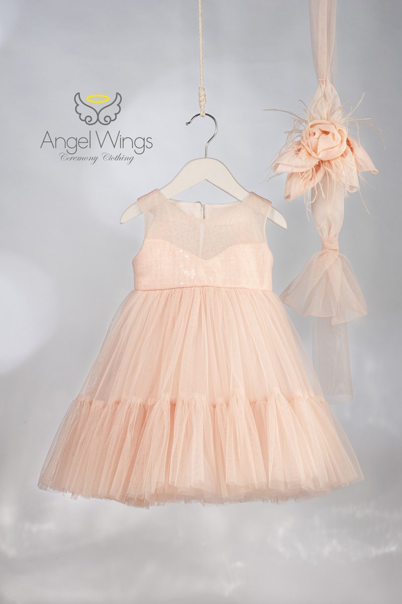 Angel Wings βαπτιστικό φόρεμα BABRBIE 304