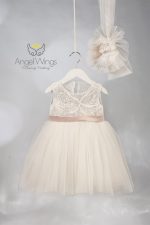 Angel Wings βαπτιστικό φόρεμα PAVLINA 306