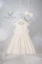 Angel Wings βαπτιστικό φόρεμα HERMOSA 308