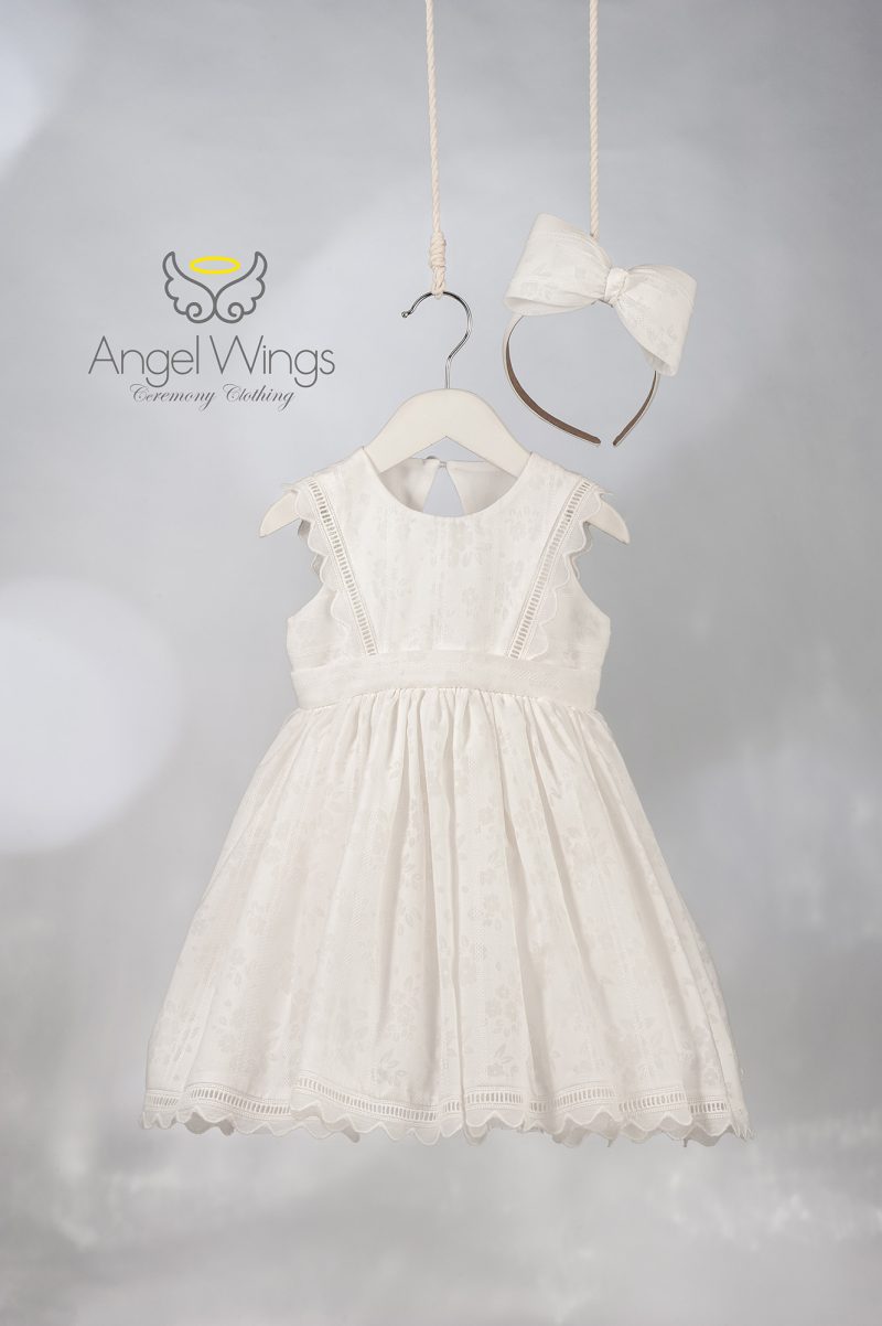 Angel Wings βαπτιστικό φόρεμα HERMOSA 308