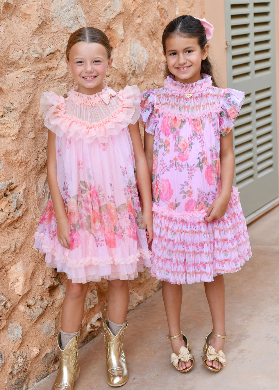 Double_Look_Pink_Floral_Campaign_jpg Angel’s Face Παιδικό Φόρεμα Τούλινο Floral Σομόν