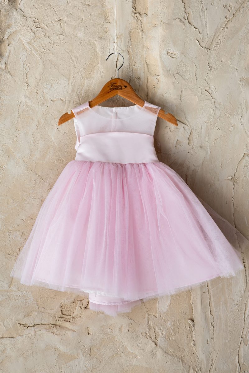 From Scratch Βαπτιστικό Φόρεμα “Clara Pink”