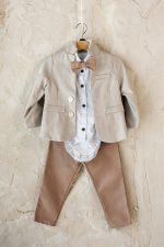 From Scratch Βαπτιστικό Ρούχο Σύνολο "Althur" (Με Jacket)