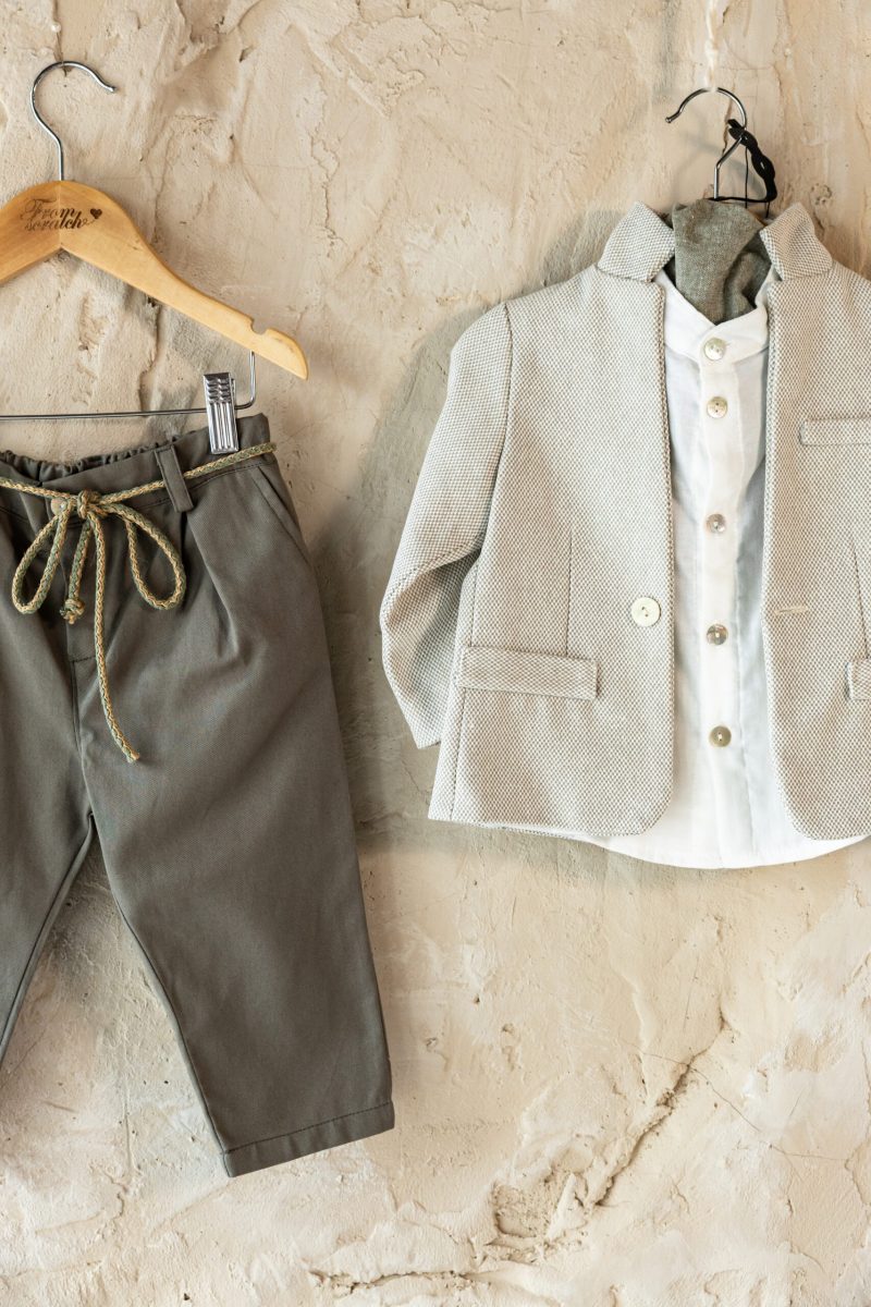 From Scratch Βαπτιστικό Ρούχο Σύνολο “Oliver” (Με Jacket)