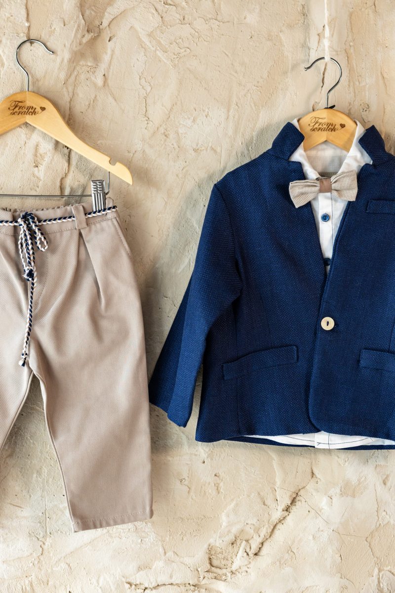 From Scratch Βαπτιστικό Ρούχο Σύνολο “Brooks” (Με Jacket)