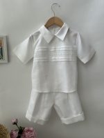 La joie Βαπτιστικό Σετ Με Σορτς Λευκό 2670