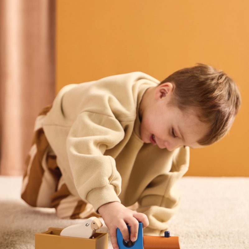 KIDS CONCEPT. Ξύλινο Τρενάκι Με Ζώα Της Φάρμας AIDEN